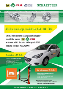 Konkurs dla firm "Wielka promocja produktów Luk INA FAG"