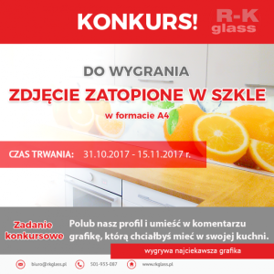 Wygraj zdjęcie na szkle A4 od R-K Gl
