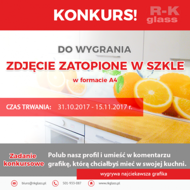 Wygraj zdjęcie na szkle A4 od R-K Gl