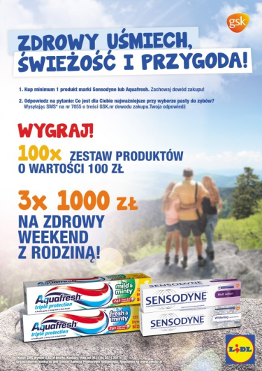Konkurs "Zdrowy uśmiech, świeżość i przygoda!" Lidl