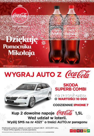 Loteria: Wygraj Auto z Coca-Cola