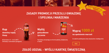 Konkurs "Prześlij gwiazdkę i spełniaj marzenia"