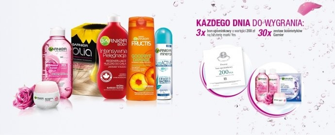 Konkurs "Piękno z natury Garnier" Drogeria Natura