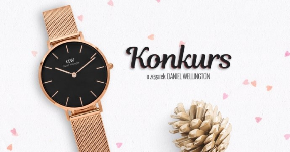 Konkurs o zegarek damski Daniel Wellington DW00100161 w kolorze różowego złota