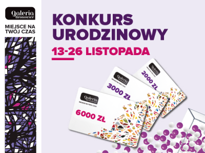 Kraków: Konkurs urodzinowy - Galeria Bronowice