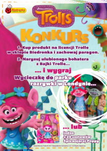 Konkurs plastyczny "Narysuj Swojego ulubionego TROLLA" Biedronka