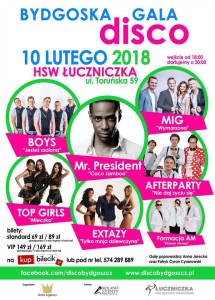 Wygraj bilet Bydgoska Gala Disco - Hala Łuczniczka