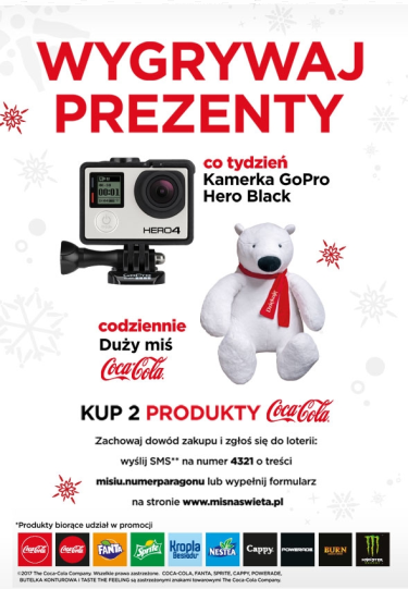 Loteria "Miś na święta" Intermarche
