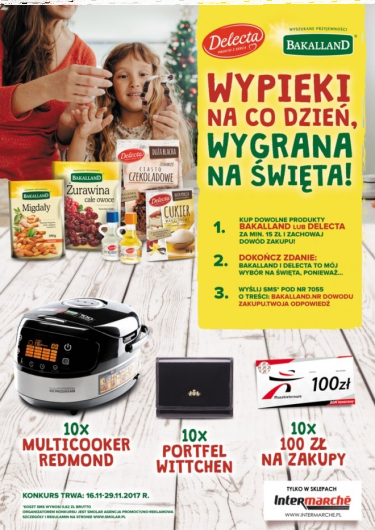 Konkurs "Wypieki na co dzień, wygrana na święta!" Intermarche