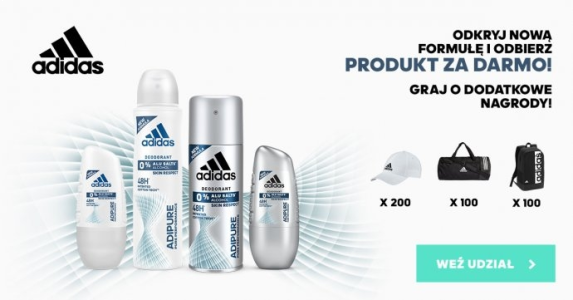 Konkurs "Wielki test ADIPURE Odkryj nową formułę bez soli aluminium i otrzymaj drugi produkt za darmo!"