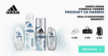 Konkurs "Wielki test ADIPURE Odkryj nową formułę bez soli aluminium i otrzymaj drugi produkt za darmo!"