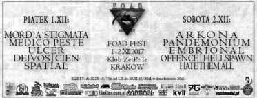 Kraków: Wygraj bilety na FOAD FEST! do godz. 18:00