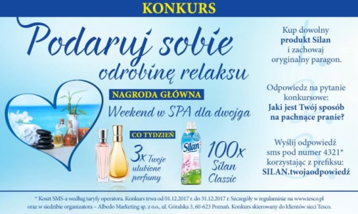 Konkurs "Podaruj sobie odrobinę relaksu" Tesco