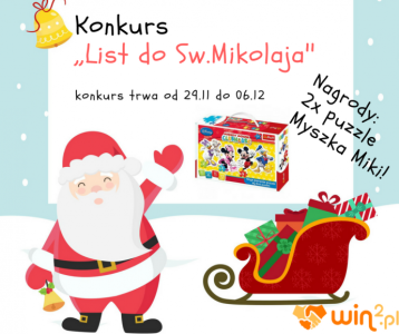 Konkurs fotograficzny "List do Św. Mikołaja"