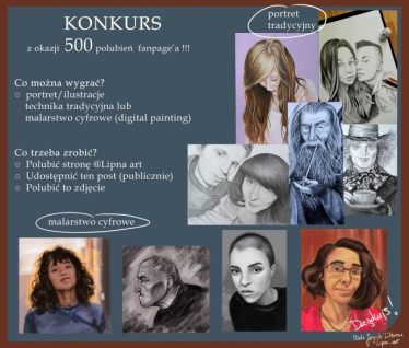 Konkurs z okazji 500 polubień Lipna art
