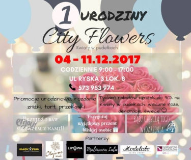 Konkurs "Urodzinowe rozdanie z City Flowers"