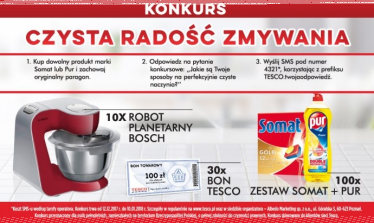 Konkurs "Czysta radość zmywania" Tesco