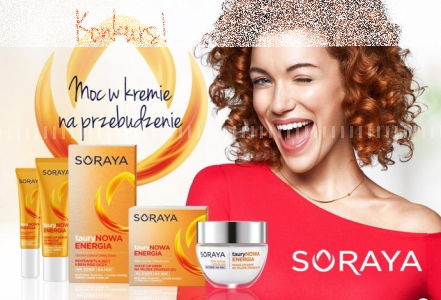 Konkurs "Wake-up! Obudź swoją skórę do działania i wygraj zestaw tauryNOWA ENERGIA od Soraya!"