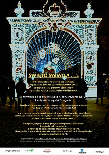 I Ogólnopolski Konkurs Fotograficzny Święto Światła 2017/18