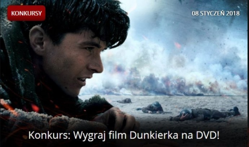 Wygraj film Dunkierka na DVD!