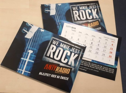 Wygraj kalendarze Antyradia We mnie jest rock na 2018, do godz. 12:00