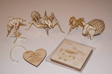 Wygraj "Drewniane puzle 3D, zawieszka, podkładki"