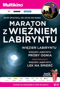 Gdańsk: Konkurs "ENEMEF: Maraton z Więźniem Labiryntu w Multikinie" do godz. 12:0