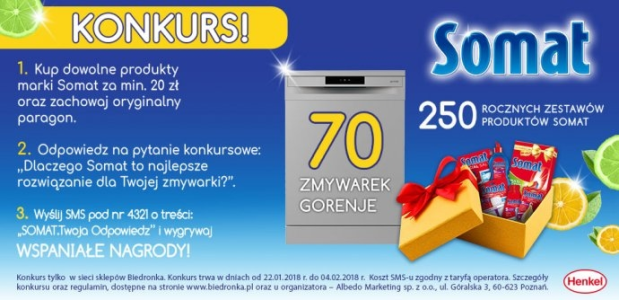 Konkurs "Somat" Biedronka