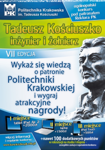 Konkurs "Tadeusz Kościuszko - inżynier i żołnierz"