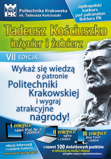 Konkurs "Tadeusz Kościuszko - inżynier i żołnierz"