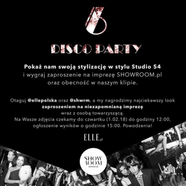 Konkurs fotograficzny "Disco Party" do godz. 12:00