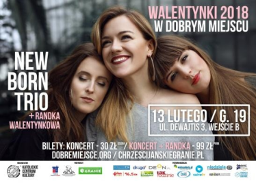 Warszawa: Wygraj podwójen zaproszenie na koncert walentynkowe New Born Trio