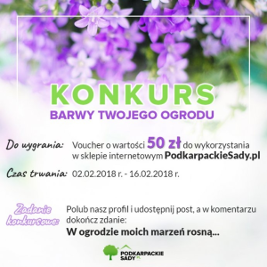 Konkurs "Barwy Twojego Ogrodu"