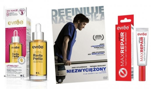 Wygraj zestawy kosmetyków marki Evree i film Niezwyciężony na DVD!