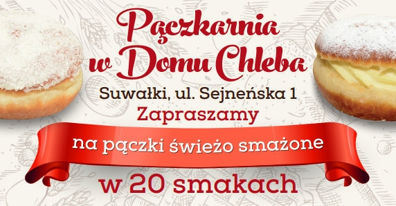 Suwałki: Konkurs "Sto pączków od Cymesu!" do godz. 12:00