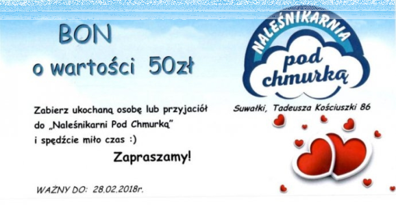 Suwałki: Wygraj bon do naleśnikarni, do godz. 12:00