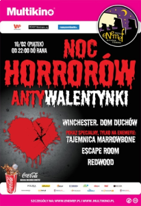 Gdańsk: Konkurs "ENEMEF: Noc Horrorów - Antywalentynki w Multikinie" do godz. 12:00