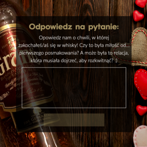 Konkurs "Zakochani w Whisky" 18+