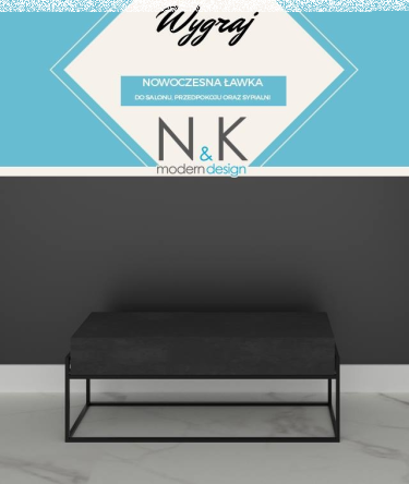 Konkurs "Nowoczesna ławka"