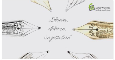 Konkurs "Słowa, dobrze, że jesteście"