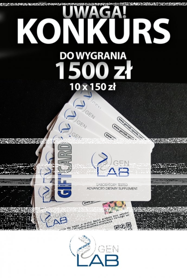 Wygraj karty upominkowe GENLAB o wartości 1500 zł