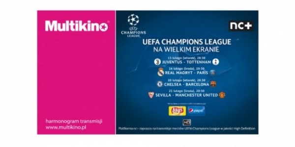 Warszawa: Wygraj podwójne zaproszenie do Multikina Ursynów na Ligę Mistrzów!