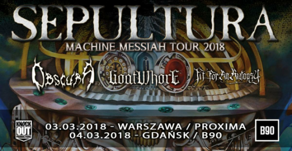 Wygraj bilet na koncert Sepultury w Warszawie! do godz. 18:00