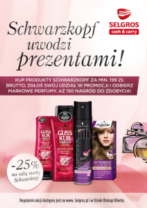 Konkurs "Schwarzkopf uwodzi prezentami" Selgros