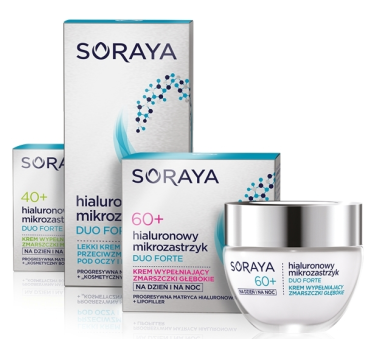 Wygraj zestaw kosmetyków Soraya Hialuronowy Mikrozastrzyk Duo Forte