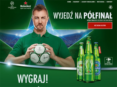 Loteria "Wyjedź na półfinał z Heineken" Carrefour, 18+