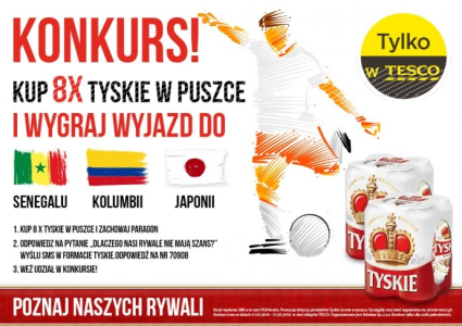 Konkurs "Poznaj naszych rywali z Tyskim" Tesco, 18+