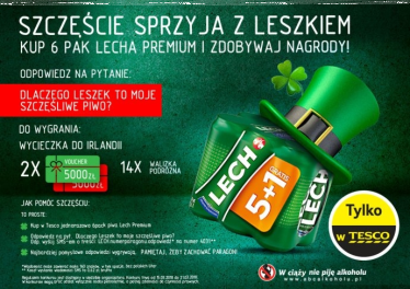Konkurs "Szczęście sprzyja z Leszkiem" Tesco, 18+