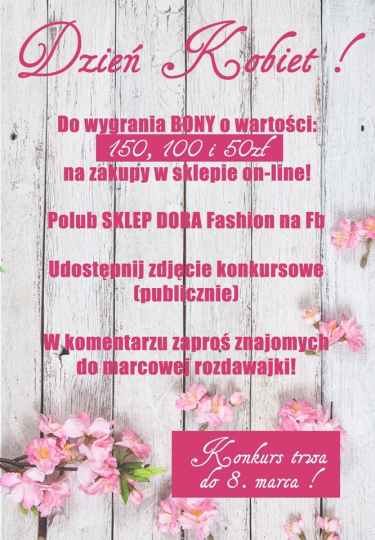 Wygraj bony do sklepu DORA Fashion