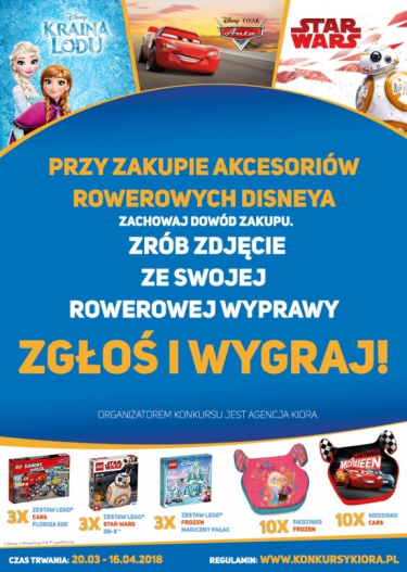 Konkurs fotograficzny "Rowerowy Świat Disneya" Carrefour